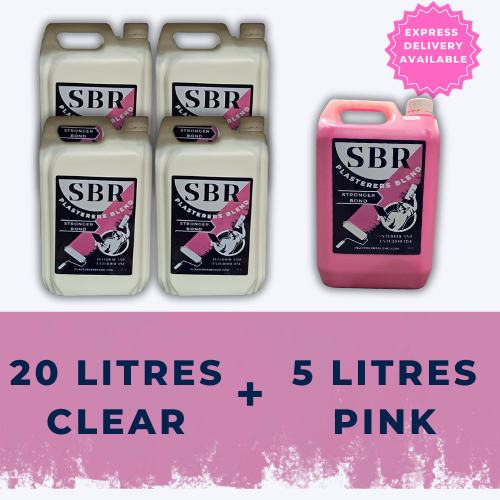 20 Litres Clear & 5 Litres Pink SBR